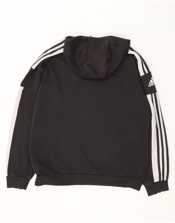 Adidas Grafisk hættetrøje til mænd, stor sort bomuld