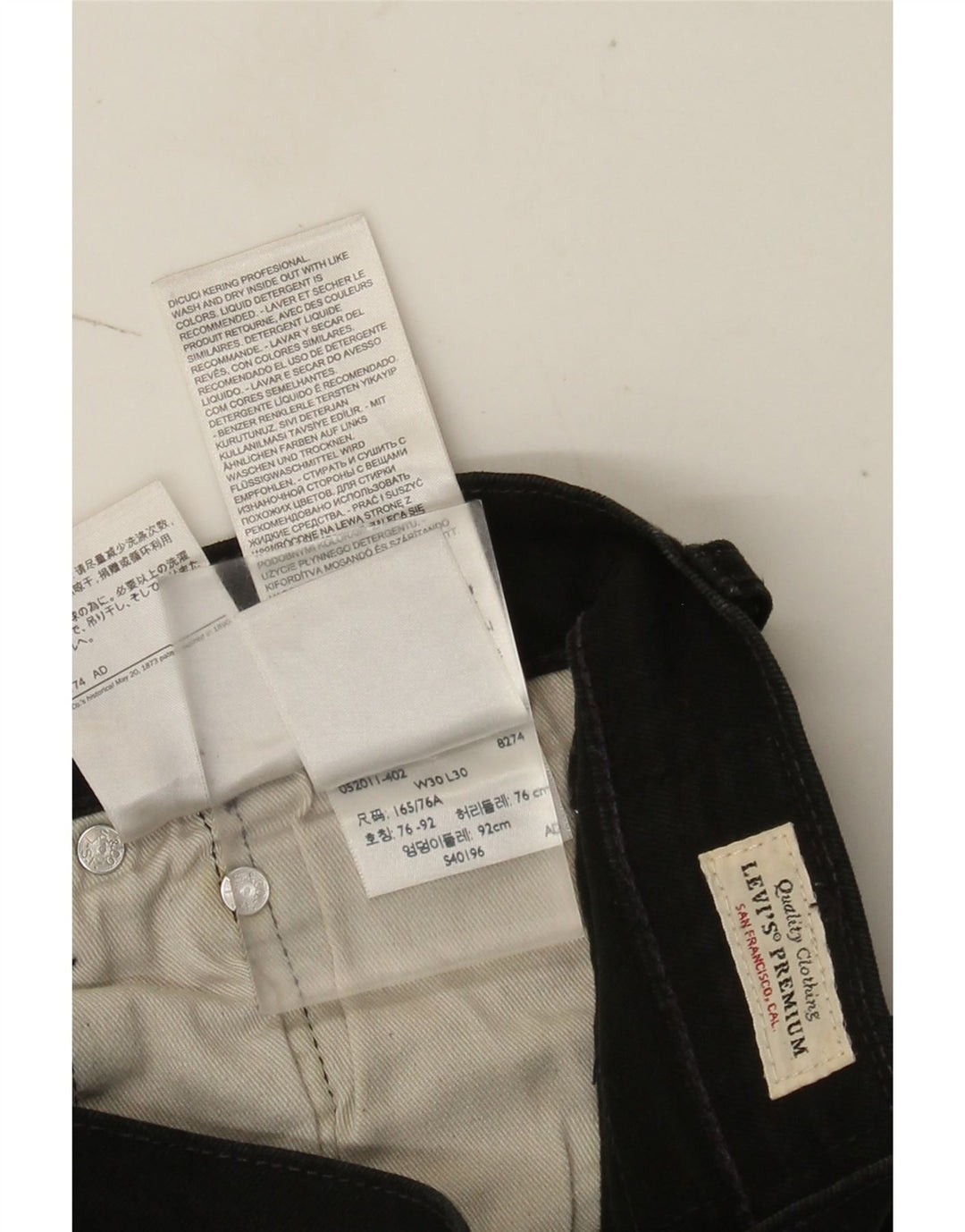 Levi's Herre 512 Slim Tapered Jeans W30 L30 Sort Bomuld