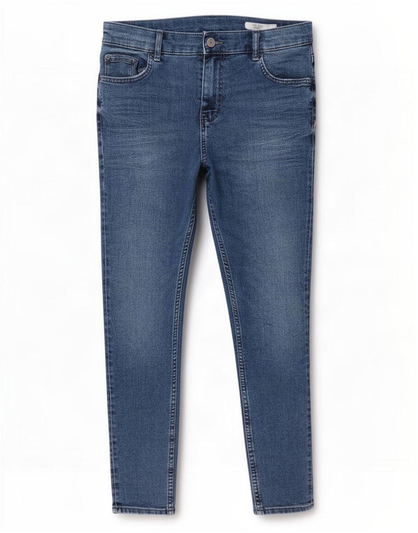 Marks & Spencer Womens The Ivy Crop Skinny Jeans UK 14 Large W32 L26 Blue