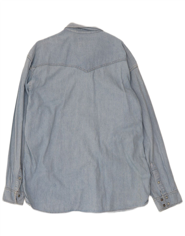 Wrangler Herre Denim Shirt XL Blå Bomuld