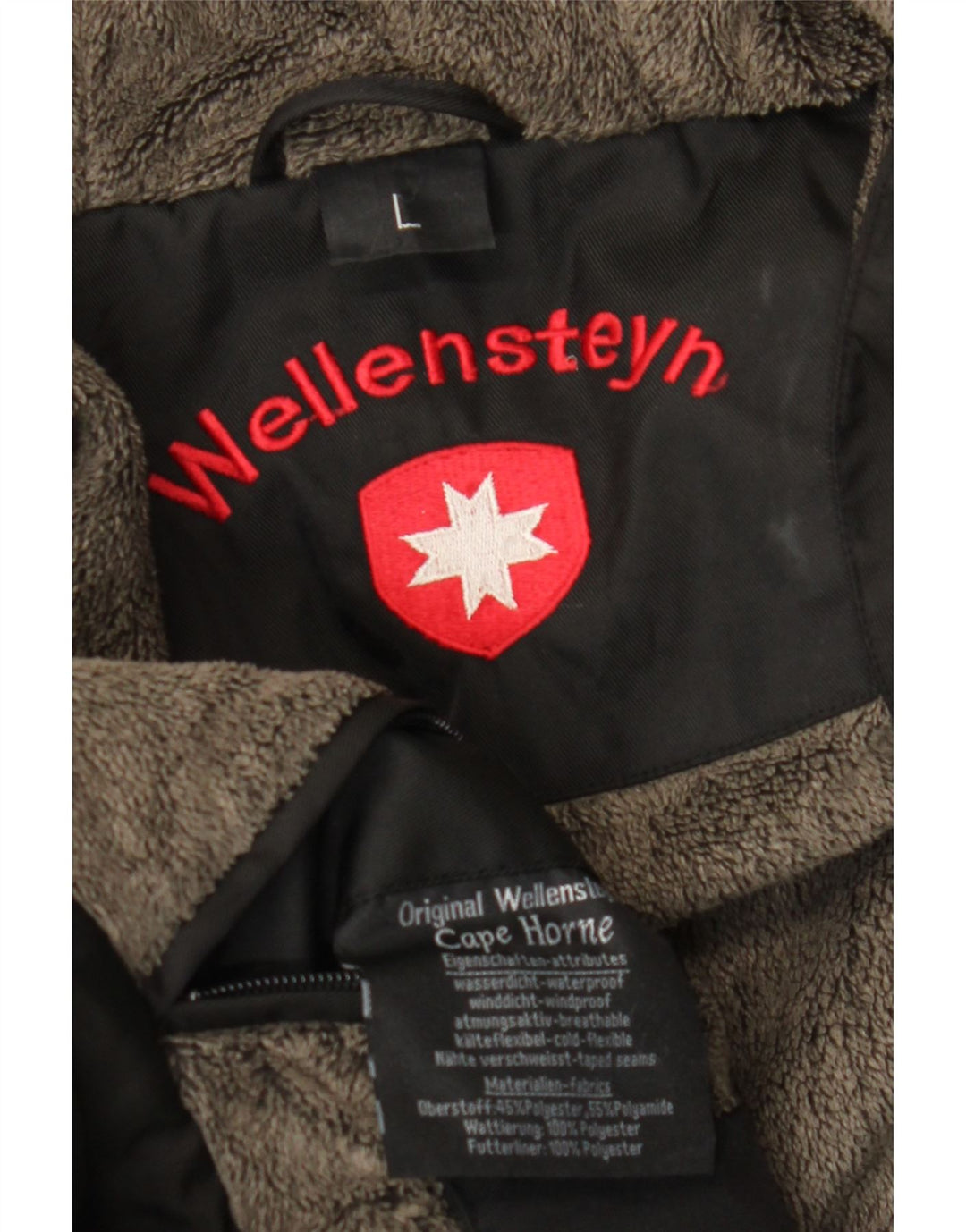 Cape Horn Herre Hooded Windbreaker Jacket UK 40 Large Black Polyester