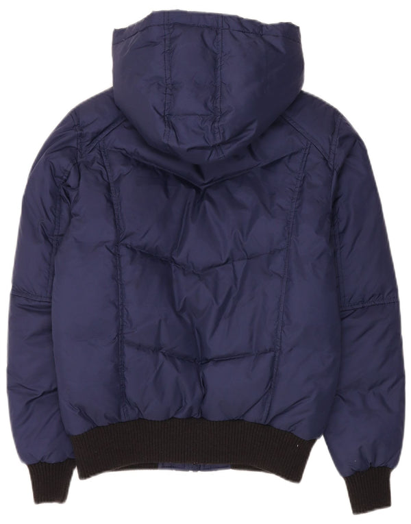 Refrigiwear Piger Polstret Hættejakke 11-12 år Navy Blue Colourblock