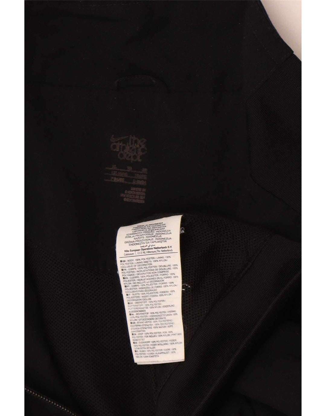 Nike træningsdragt topjakke til mænd XL sort polyester