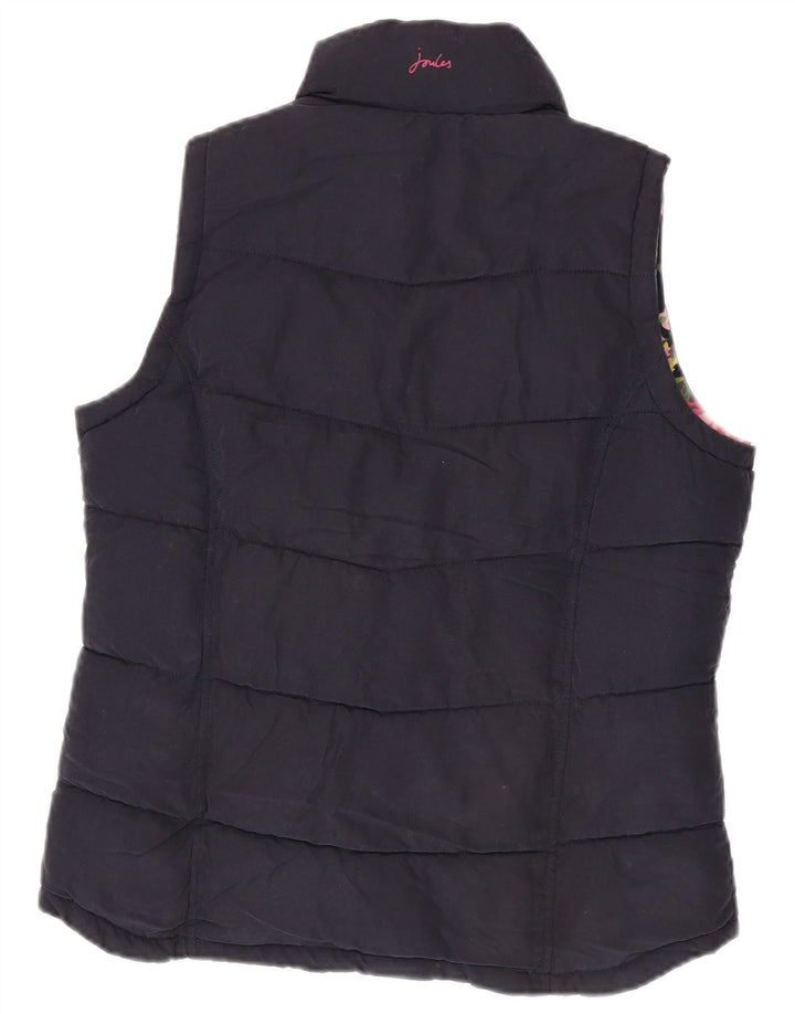 Joules Womens Polstret Gilet UK 12 Medium Navy Blue Polyester