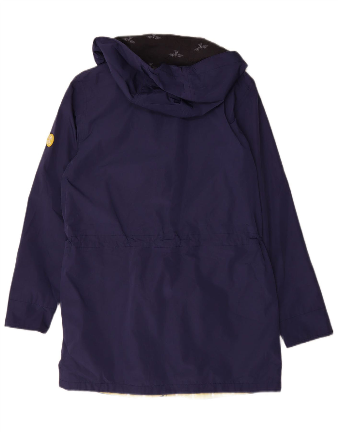 Barbour Dame Hooded Windbreaker Coat UK 12 Medium Navy Blue