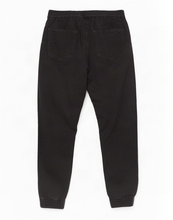 Zara Dame Joggers Cropped Jeans Large W30 L25 Navy Blue