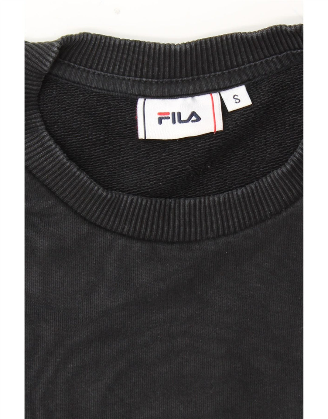 FILA Grafisk Sweatshirt-trøje til mænd Small Black Colourblock Bomuld