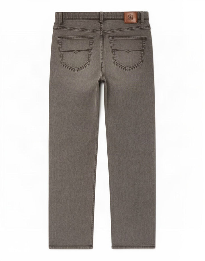 Marks & Spencer Herre Stretch Regular Straight Jeans W34 L31 Grå Bomuld