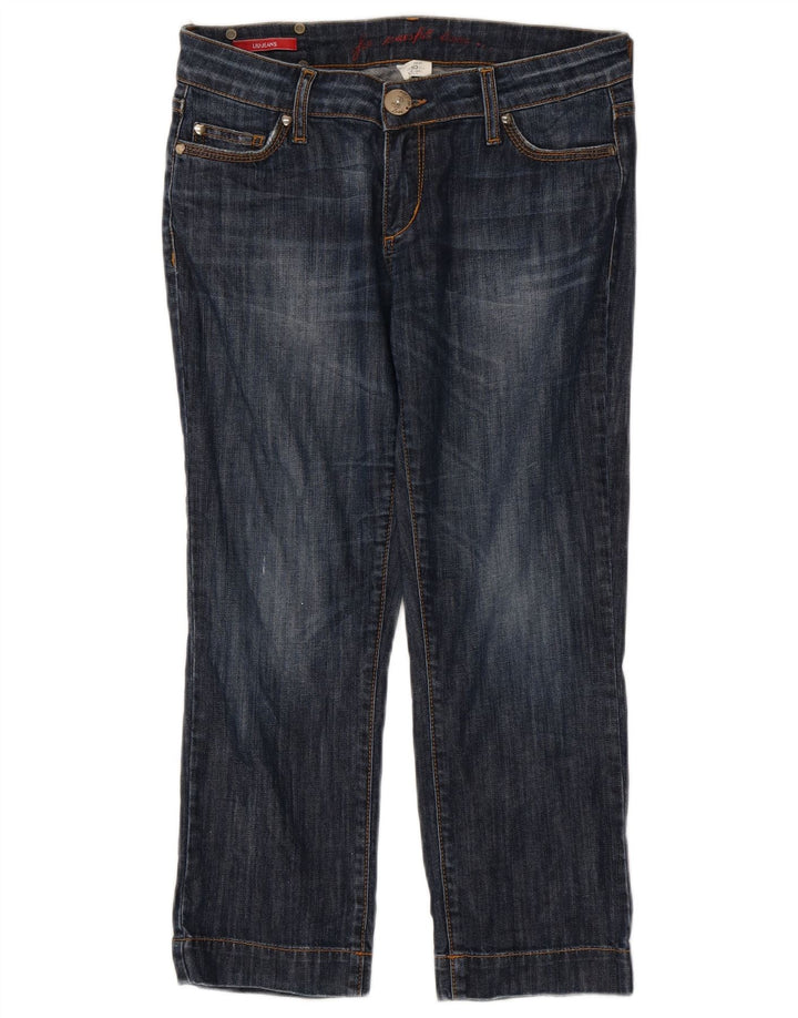 Liu Jo Womens Cropped Jeans W30 L24 Marineblå