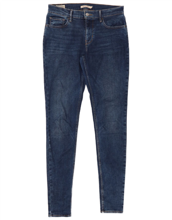 LEVI'S Dame 710 Super Skinny Jeans W30 L30 Blå Bomuld