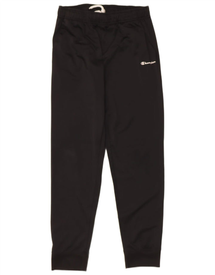 CHAMPION Mens Tracksuit Trousers Medium  Black Polyester