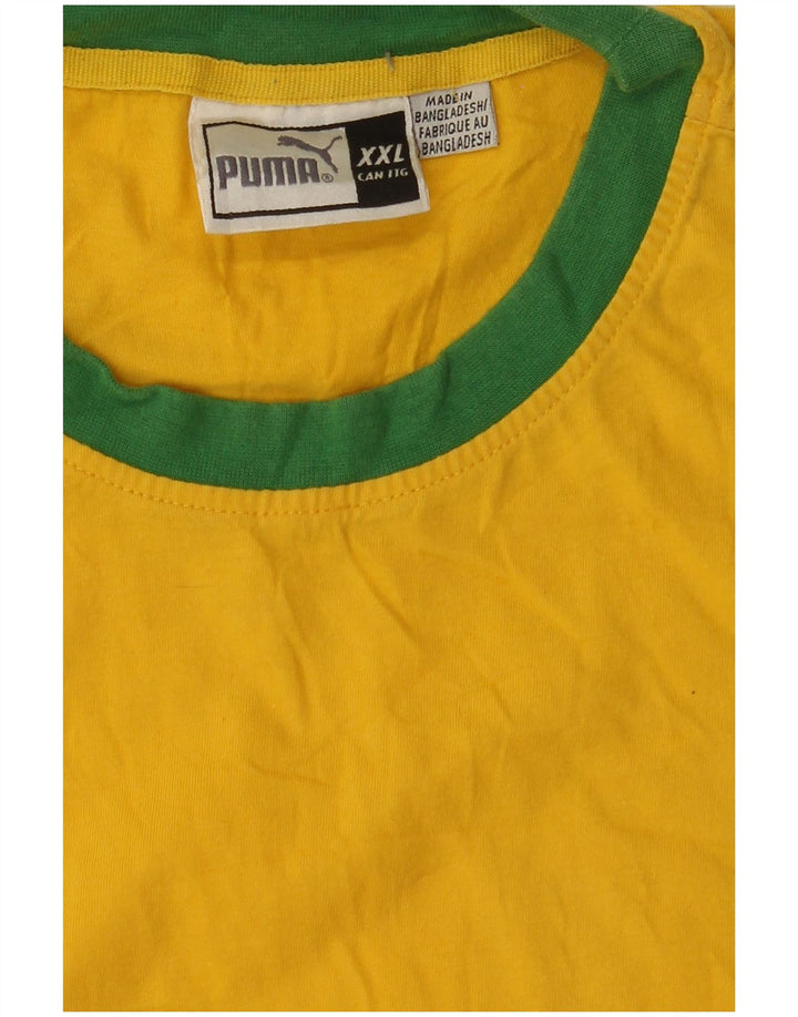 PUMA Herre Grafisk Vest Top 2XL Gul