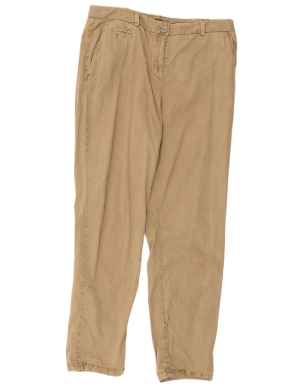 Marks & Spencer Lige Chinobukser til kvinder UK 14 Large W32 L29 Beige
