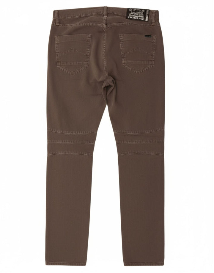 CARRERA Mens Straight Casual Trousers IT 48 Medium W32 L33 Grey Cotton