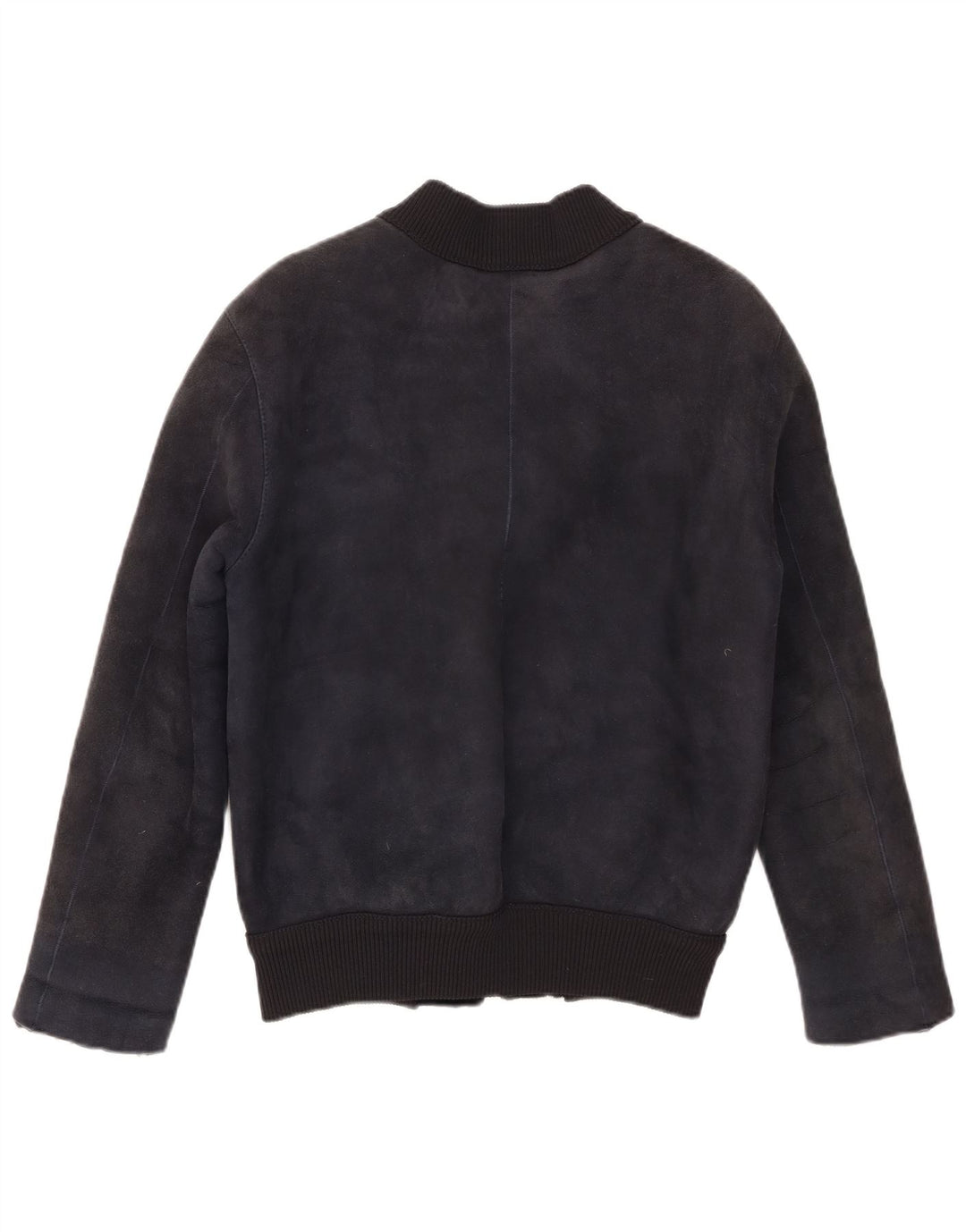 CPL1953 Dame Bomber Shearling Jacket UK 20 2XL Navy Blue Shearling