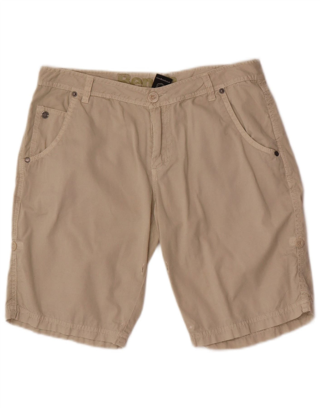 Bænk Chino Shorts til mænd W28 Små beige bomuld