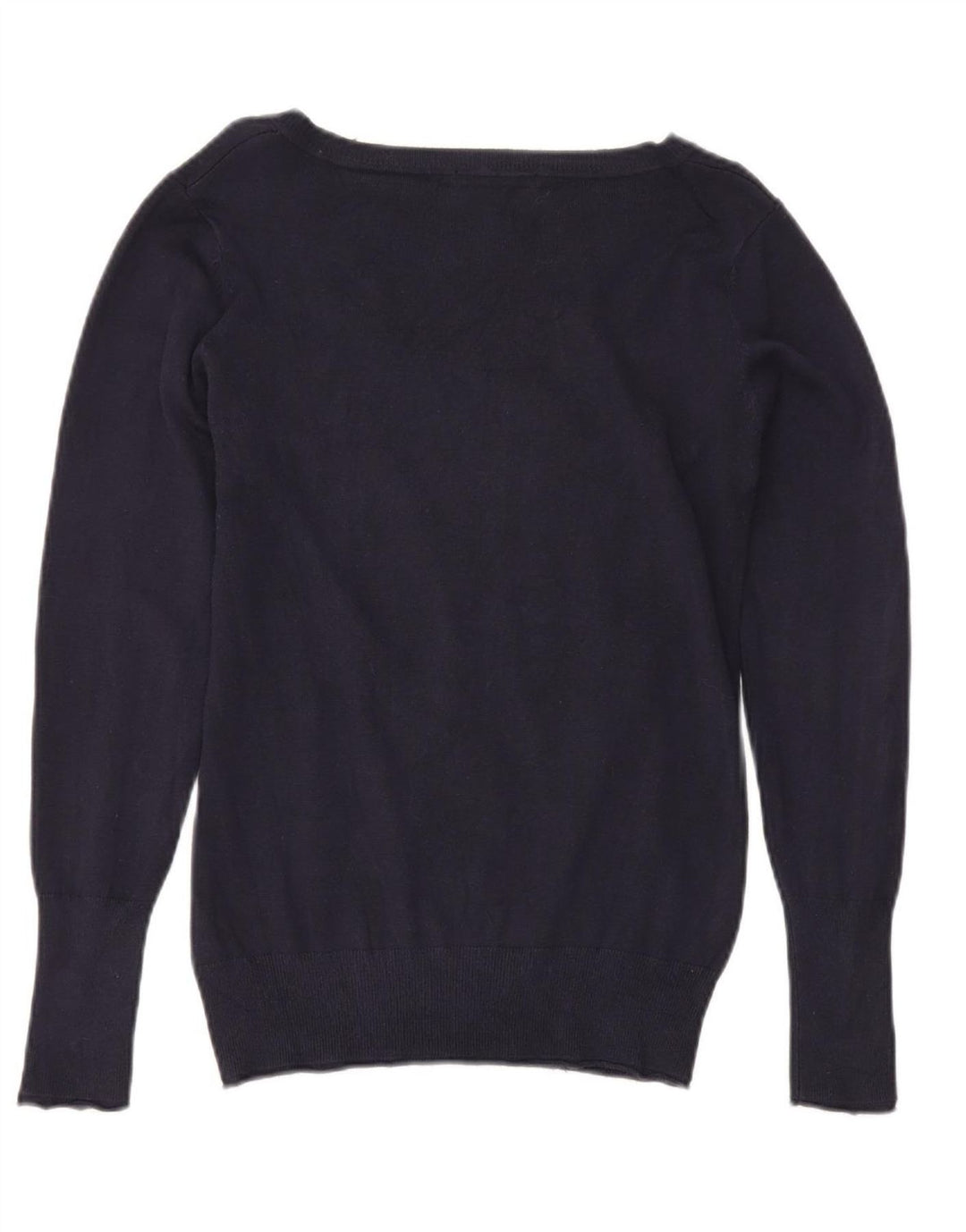 Guess Dame V-hals sweater UK 12 Medium Navy Blue