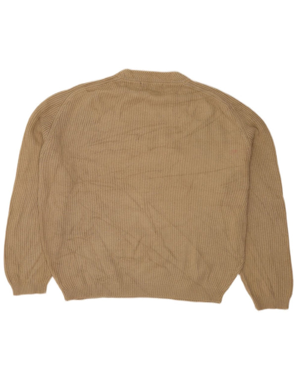 Calvin Klein Jeans Herre Loose Fit Crew Neck Jumper Sweater Medium Beige