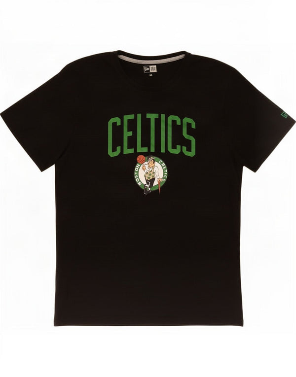 New Era Mens Boston Celtics Graphic T-Shirt Top 2XL Black Cotton