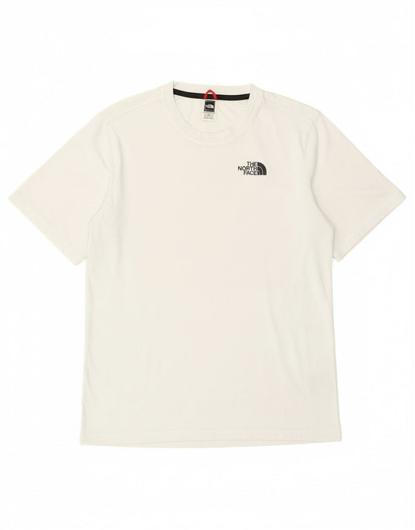 The North Face Kvinders Grafisk T-Shirt Top UK 14 Medium Hvid Bomuld