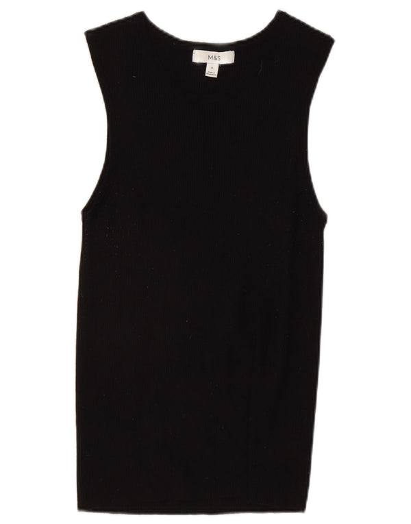 Marks & Spencer Damevest Top UK 16 Large Black Viscose