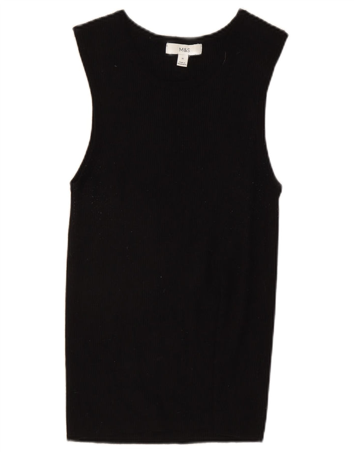 Marks & Spencer Damevest Top UK 16 Large Black Viscose