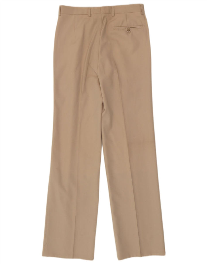 Robin's Herre Pegged Suit Trousers IT 46 Small W28 L32 Beige Virgin Wool