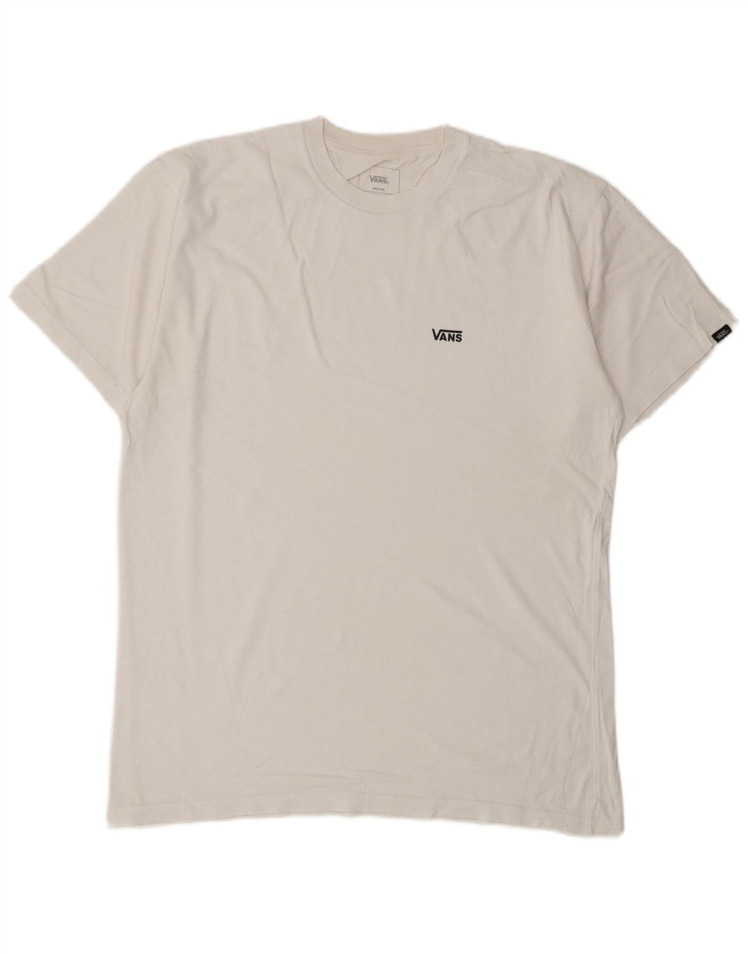 Vans Herre Classic Fit T-Shirt Top Medium Hvid Bomuld