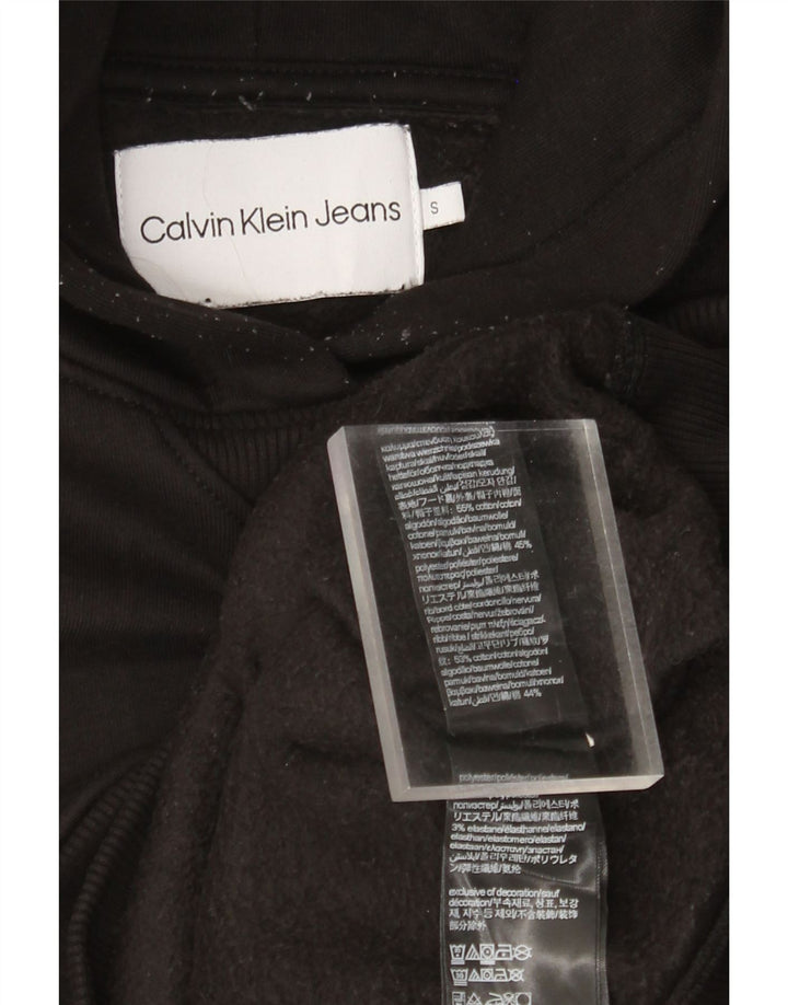 CALVIN KLEIN JEANS Oversized hættetrøje til kvinder UK 10 Small Black