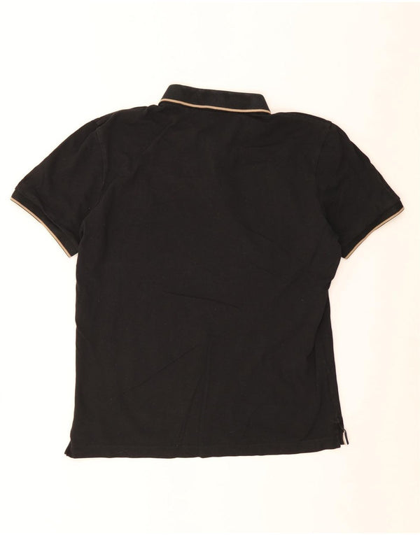 Hugo Boss Herre Slim Fit Polo Shirt Stor Sort Stribet