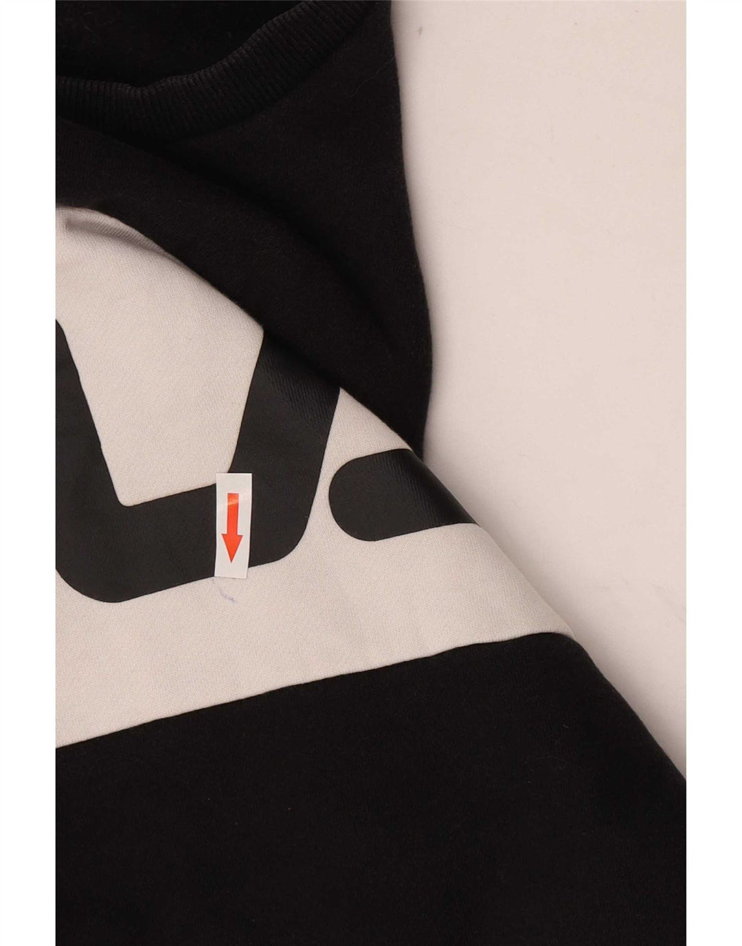 Fila Herre Grafisk Sweatshirt Jumper 2XL Sort Colourblock Bomuld
