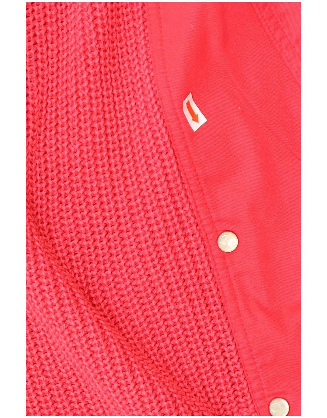 Vintage dobbeltradet cardigan sweater til kvinder IT 42 Medium Pink