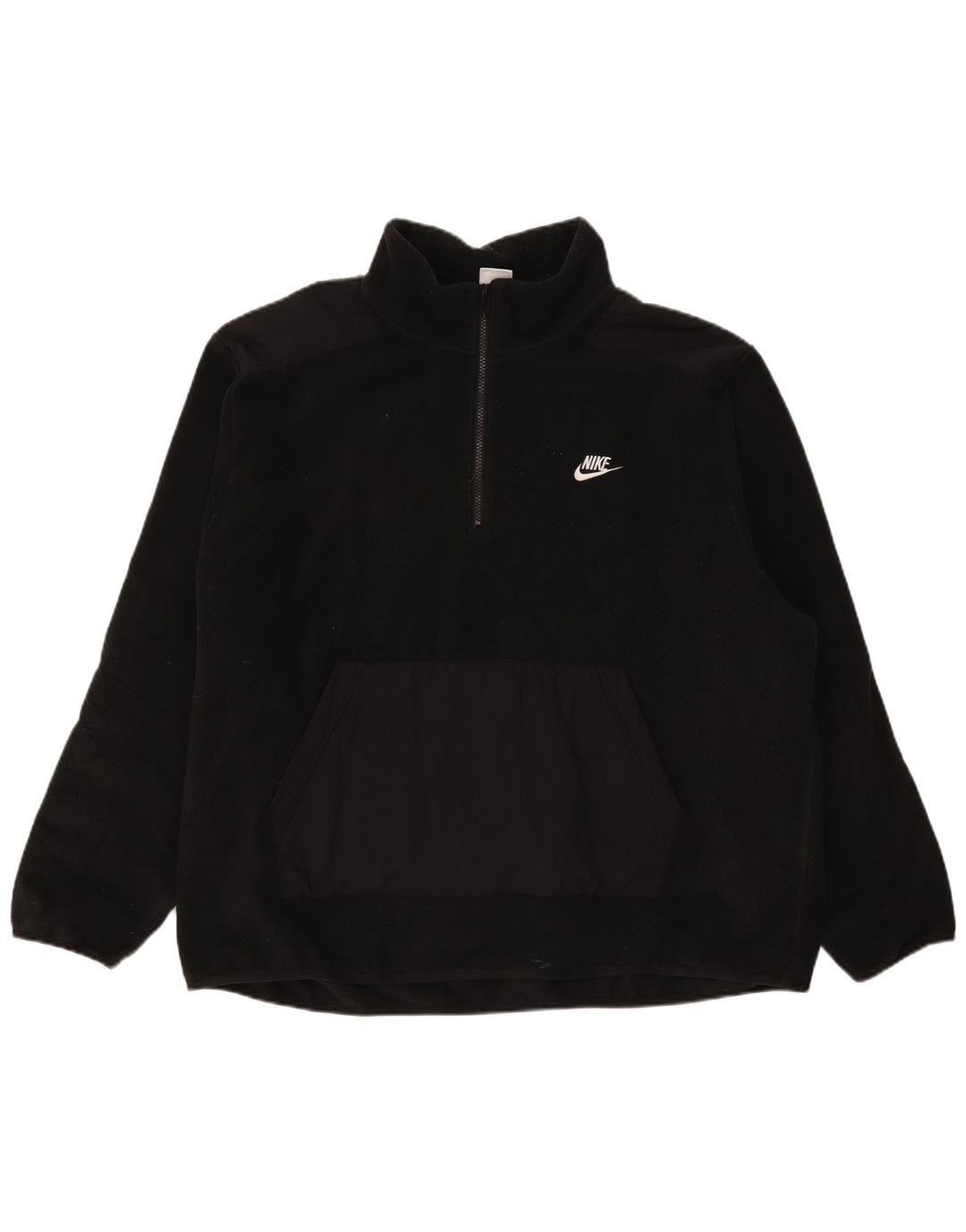 Nike Fleece Jumper med lynlås til mænd 2XL Sort