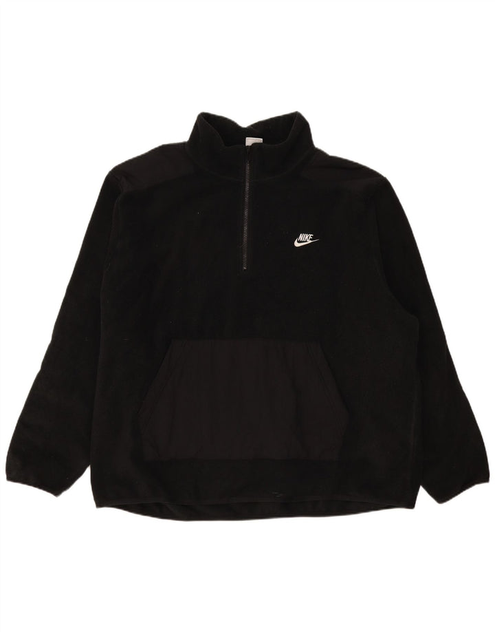 Nike Fleece Jumper med lynlås til mænd 2XL Sort