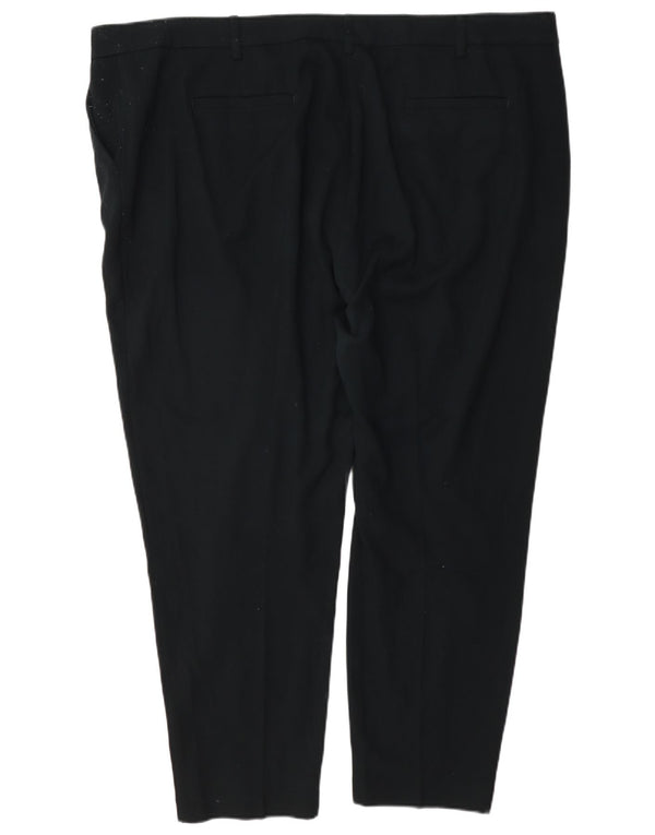 Marks & Spencer Damebukser med høj talje jakkesæt UK 24 4XL W46 L28 Sort