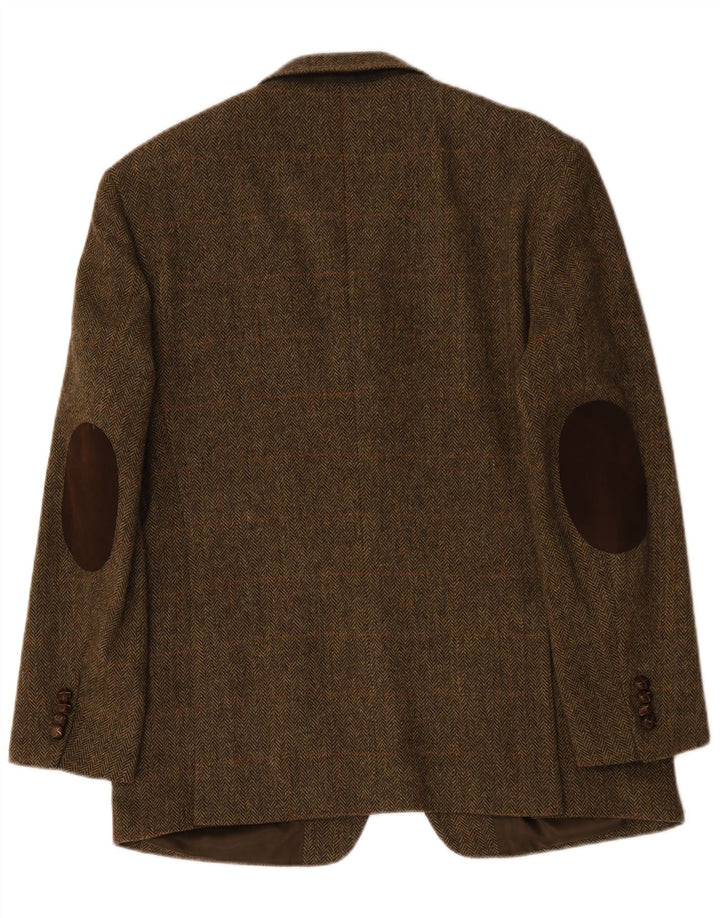 Vintage herre 3 knaps blazerjakke IT 52 XL Khaki sildebensuld