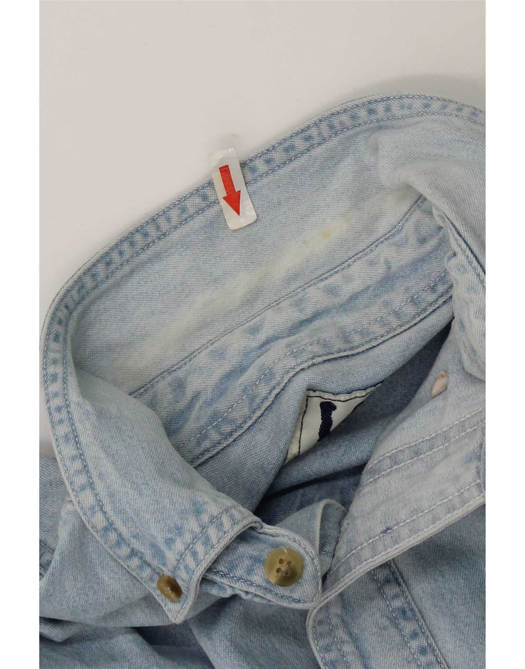 Lee Herre Yankees Denim skjorte Medium Blue Bomuld