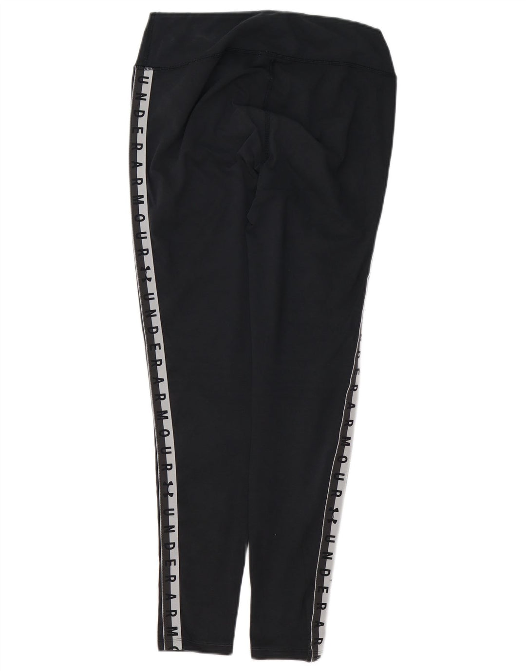 UNDER ARMOUR Womens Heat Gear Leggings UK 12 Medium Black Colourblock