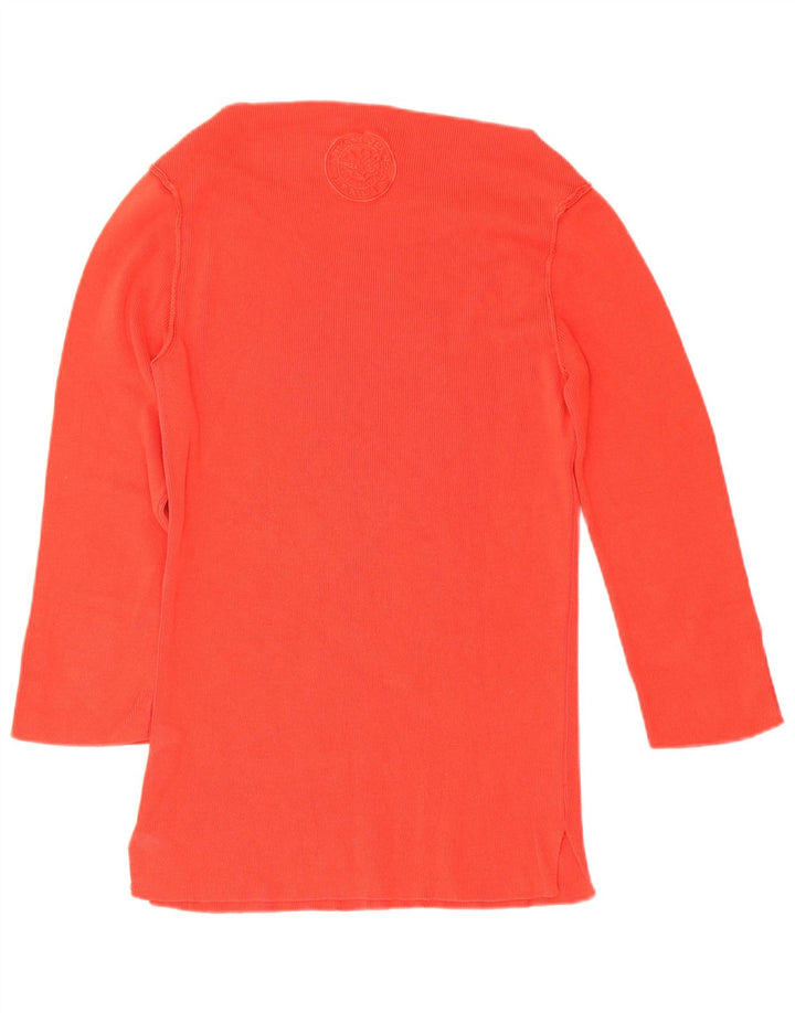 Armani Dame Top 3/4 ærmer UK 12 Medium Rød Bomuld