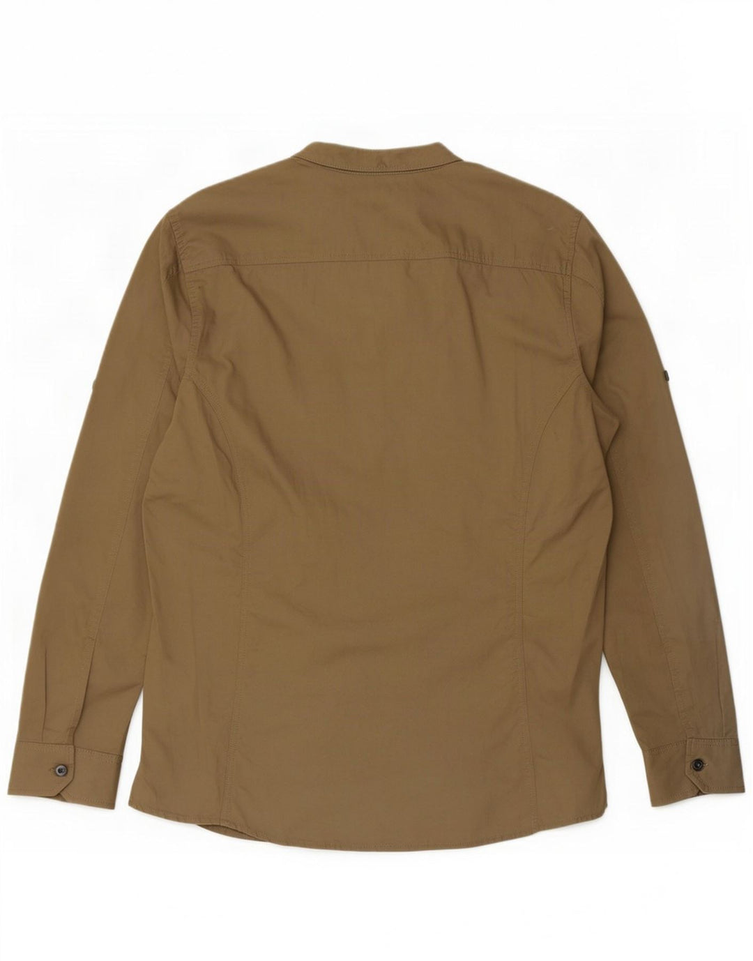 Vintage herre militærskjorte stor beige bomuld