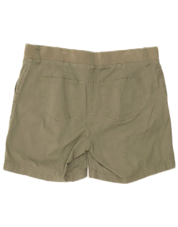 Lee Womens Riders Chino Shorts US 16 2XL W38 Khaki Bomuld