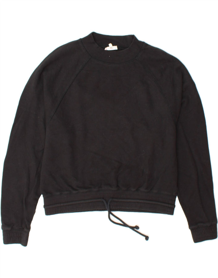 LEVI'S Womens Sweatshirt Jumper UK 16 Large Black Cotton Vintage Levi's and Second-Hand Levi's from Messina Hembry 