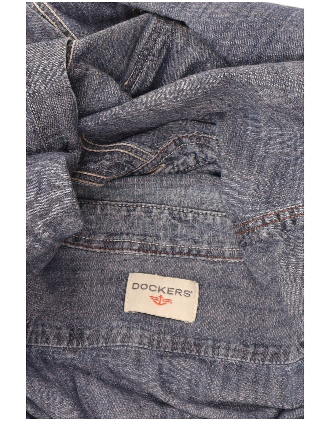 DOCKERS Herreskjorte Large Navy Blue
