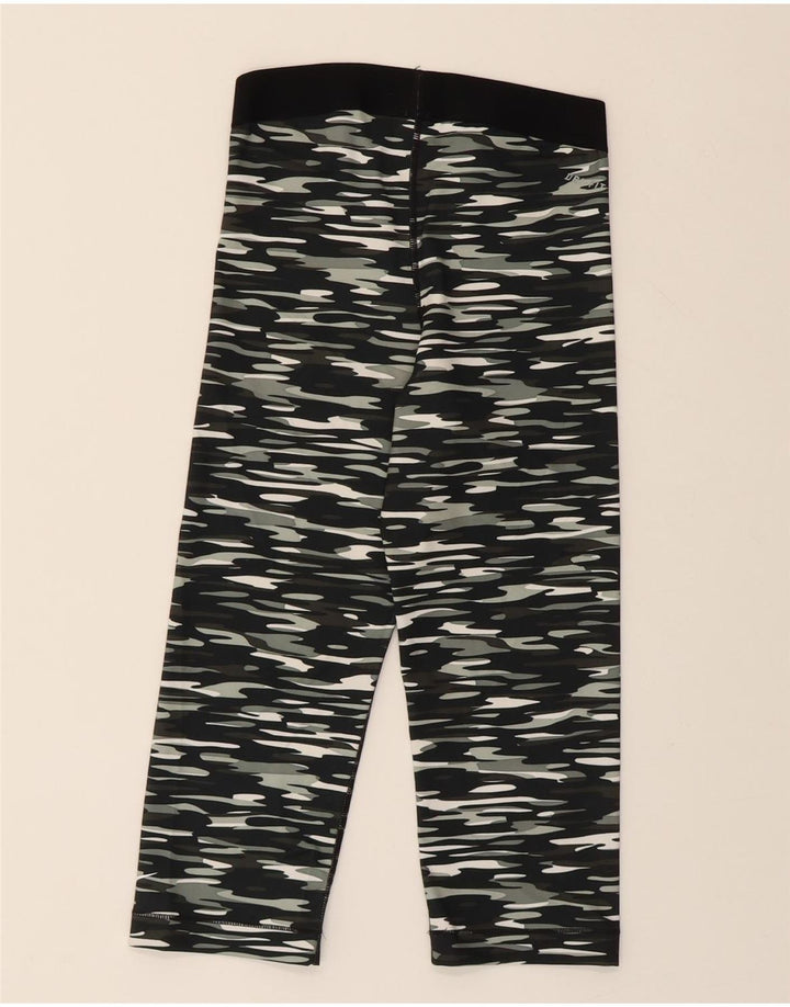 NIKE Womens Capri Tracksuit Trousers UK 10 Small Black Camouflage Vintage Nike and Second-Hand Nike from Messina Hembry 