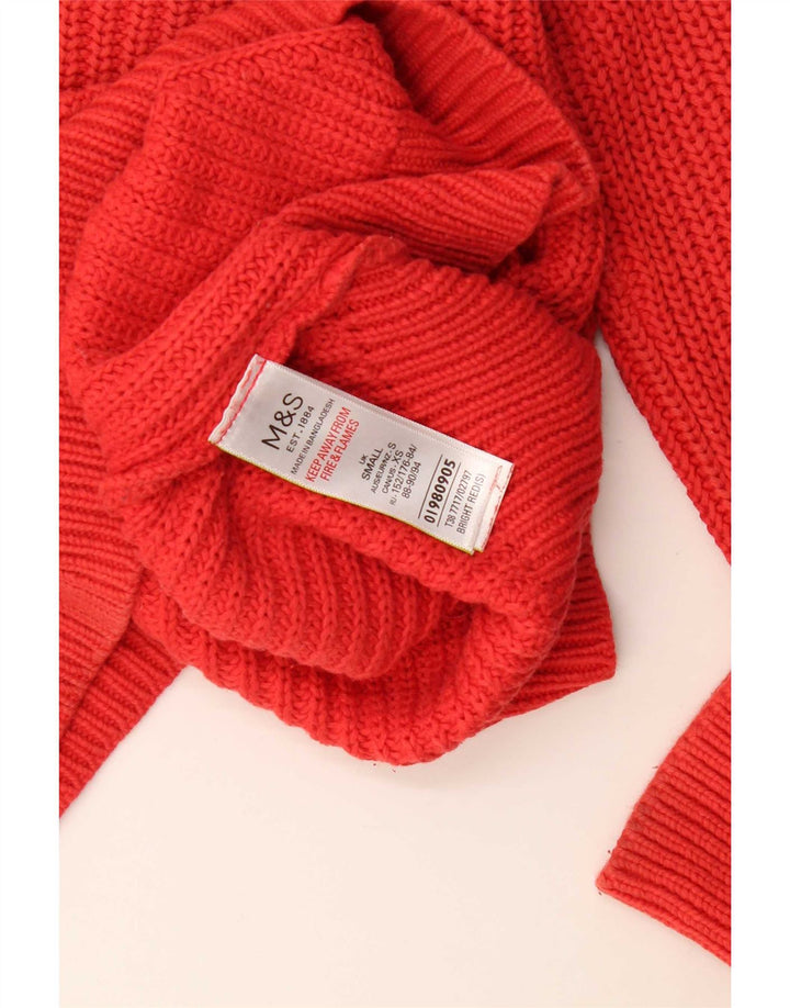 Marks & Spencer Herre sweater med rund hals, lille rød bomuld