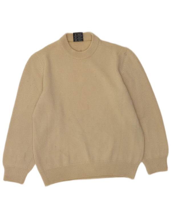 Ermenegildo Zegna Herre Yachting Crew Neck Jumper Sweater UK 38 Medium Beige