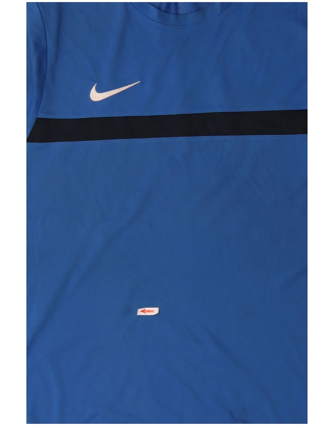 NIKE Herre Dri Fit T-Shirt Top 2XL Blå Colourblock Polyester