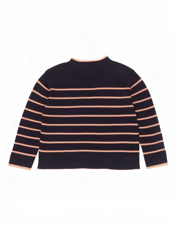 Besætningstøj Dame Turtle Neck Jumper Sweater UK 16 Large Navy Blue