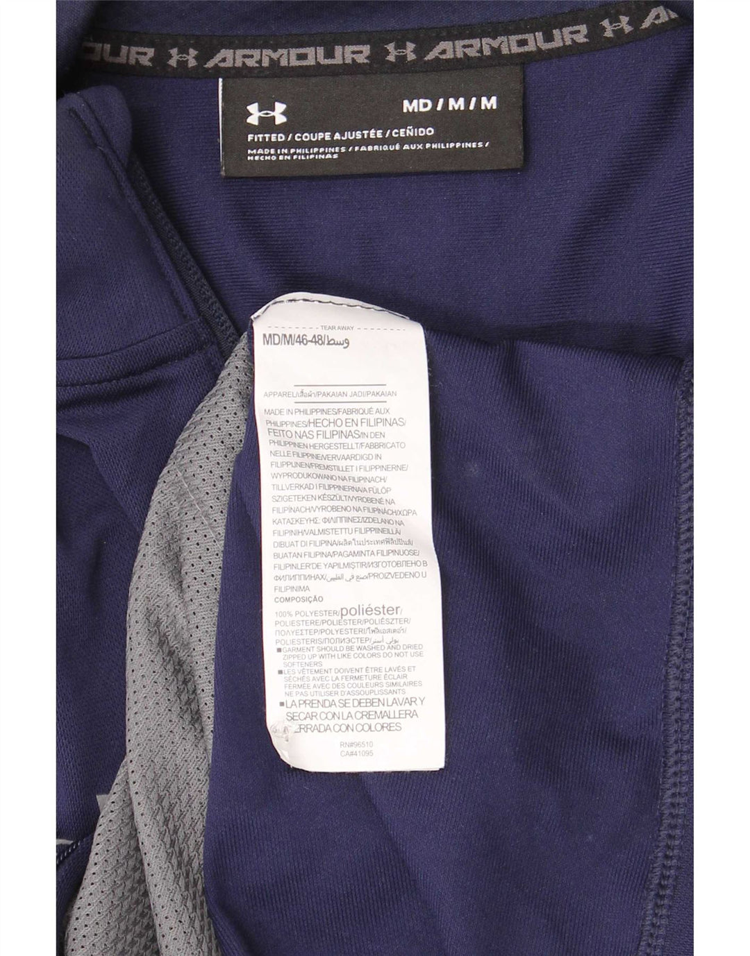 Under Armour Herre grafisk træningsdragt Topjakke Medium Navy Blue Polyester