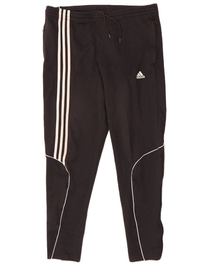 Adidas Herre Climalite Træningsbukser Medium Sort Colourblock Polyester